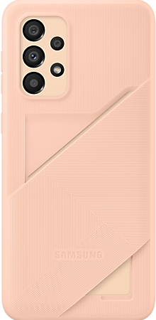 Чехол Samsung Soft Clear Cover A33 персиковый