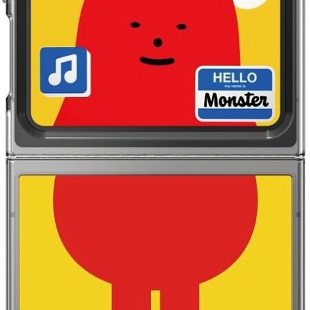 Панель для чехла Samsung Flipsuit Z Flip6 Sticky Monster Lab Redmon красный/жёлтый