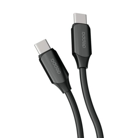 Кабель Deppa Silk USB-C - USB-C 1.2 м черный
