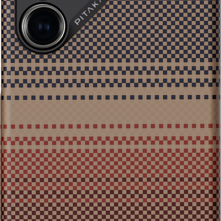 Чехол Pitaka MagEZ 4 Case для Galaxy S24 Ultra, кевлар Sunset коричневый