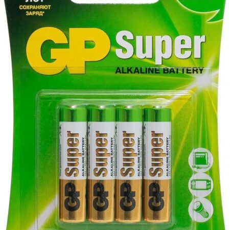 Батарейка GP Super Alkaline 24А, ААА, 4 шт