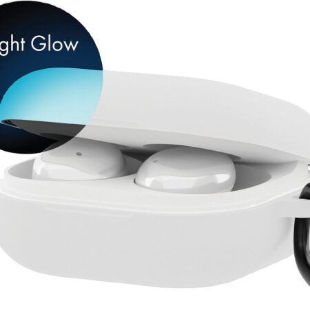 Чехол moonfish для Galaxy Buds FE | Buds2 Pro | Buds2 | Buds Pro | Buds Live night glow, белый