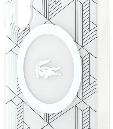 Чехол Lacoste Silver Croc MagSafe для Galaxy S25 Ultra бежевый