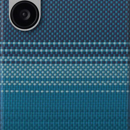 Чехол Pitaka Tactile Woven для Galaxy S25 Ultra кевлар синий