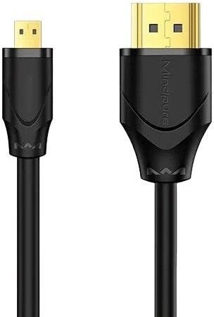 Кабель Mindpure micro HDMI - HDMI, 2 м черный