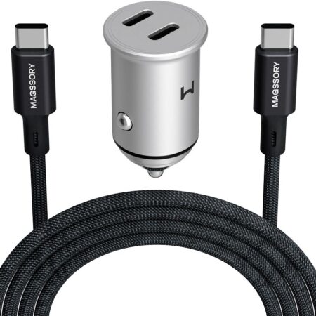 Автомобильное зарядное устройство Magssory USB-C, 45 Вт серебристый
